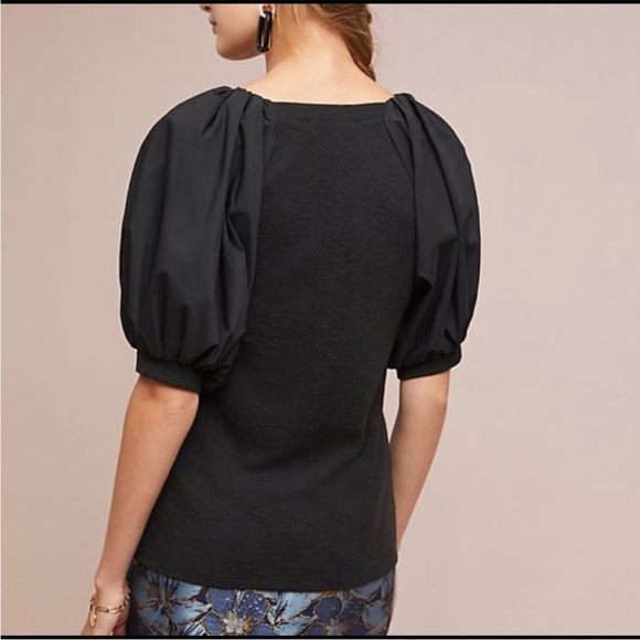 Sunday in Brooklyn Puff Sleeve Ponte Top - Picture 2 of 7